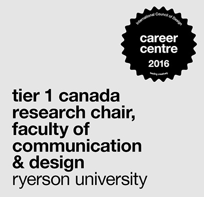 career centre: tier 1 canada research chair, faculty of communication & design, ryerson university