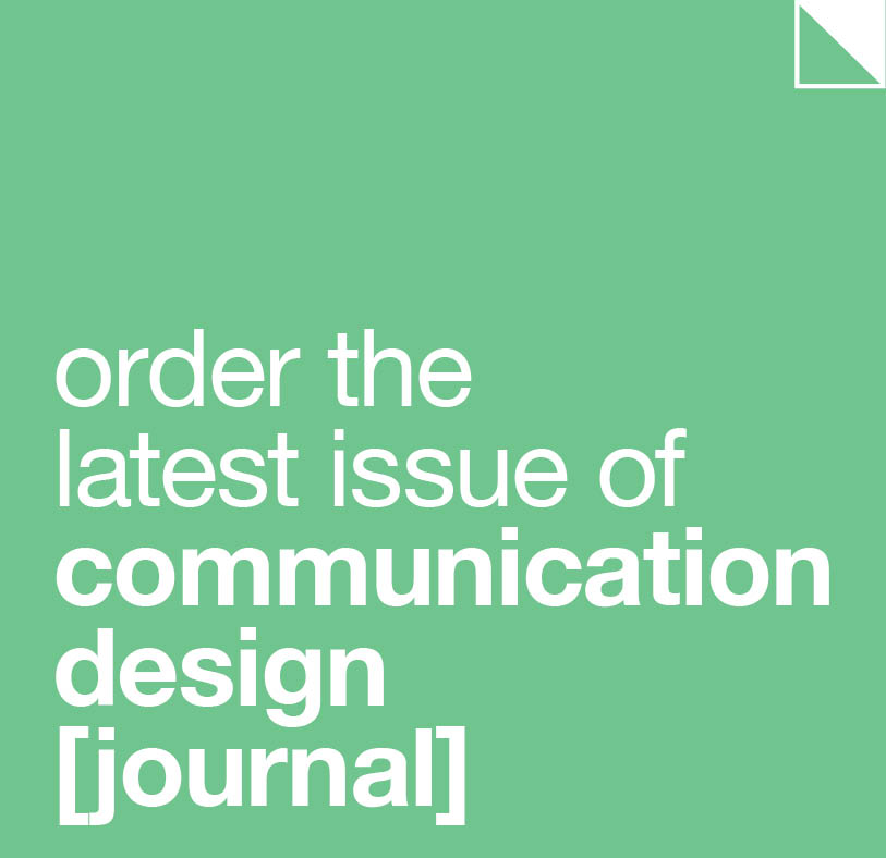Order the latest issue of Communication Design [journal]