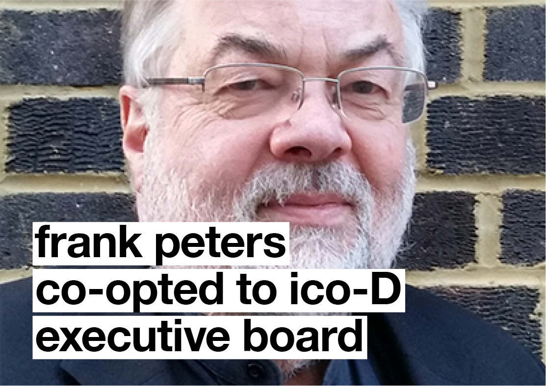 Frank Peters (UK) co-opted to ico-D Executive Board Member