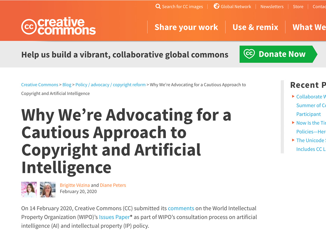 Copyrights and AI