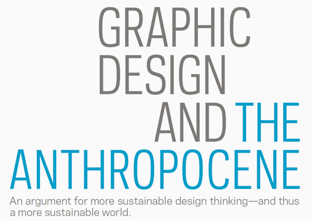 Graphic Design and the Anthropocene